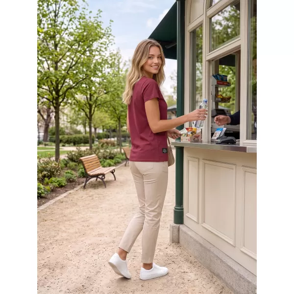  Damen-T-Shirt ALTISPORT NP/ALWST26001 BURGUND 