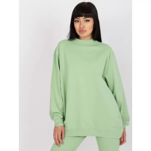  Damen-Sweatshirt BASIC FEEL GOOD AP-BL-A-R001 PISTAZIEN 