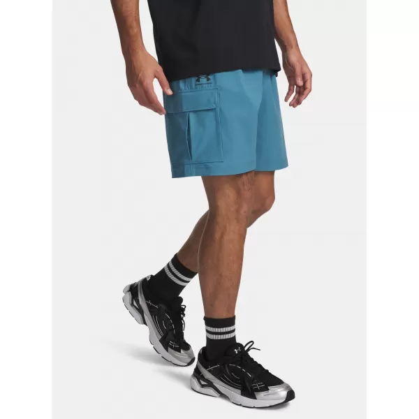  Herrenshorts UNDER ARMOUR VIBE WOVEN CARGO SHORT 1386560-466 BLAU 