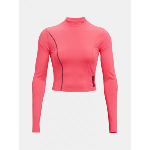  Damen-T-Shirt UNDER ARMOUR UA RUN ANYWHERE LASER LS 1365641-819 ROSA 
