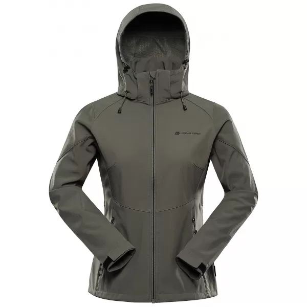  Softshelljacke für Damen ALPINE PRO HOORA 2 GLÜHBASILIKUM 