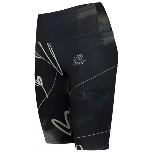  Premium-Overknee-Leggings für Damen (neue Größen) ALTISPORT VOJ/ALW083LEG06 SCHWARZ UND WEIß 