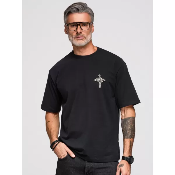  Herren-T-Shirt OMBRE OM-TSCT-0276 SCHWARZ 