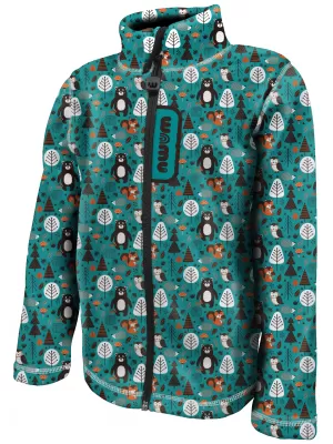 Fleece-Sweatshirt für Kinder WAMU MEDVĚDI TÜRKIS