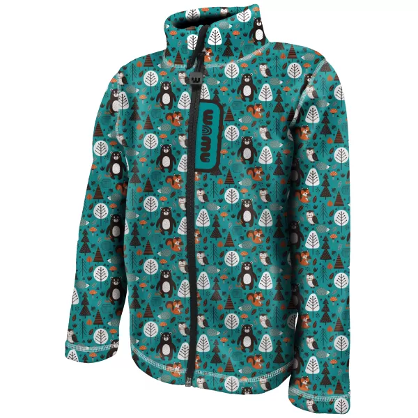  Fleece-Sweatshirt für Kinder WAMU MEDVĚDI TÜRKIS 