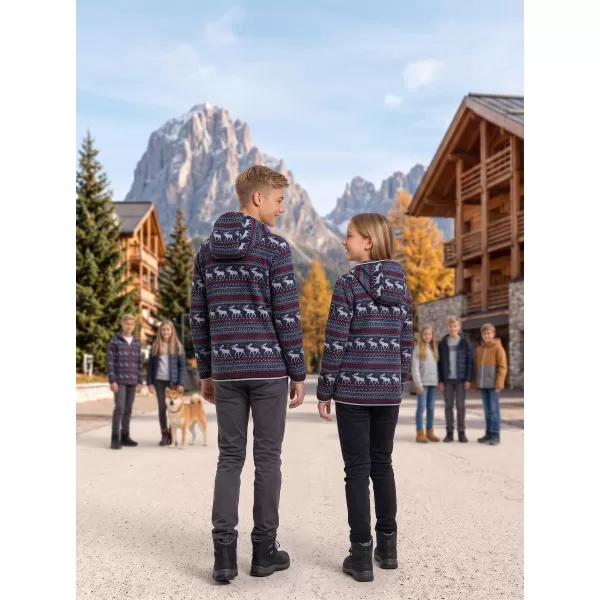  Warmer Kinderpullover ALPINE PRO NORESO MONDSCHEIN-OZEAN-VARIANTE PB 