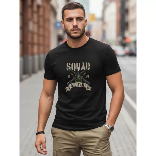  Herren-T-Shirt DSTREET NX0154R-BK SCHWARZ 