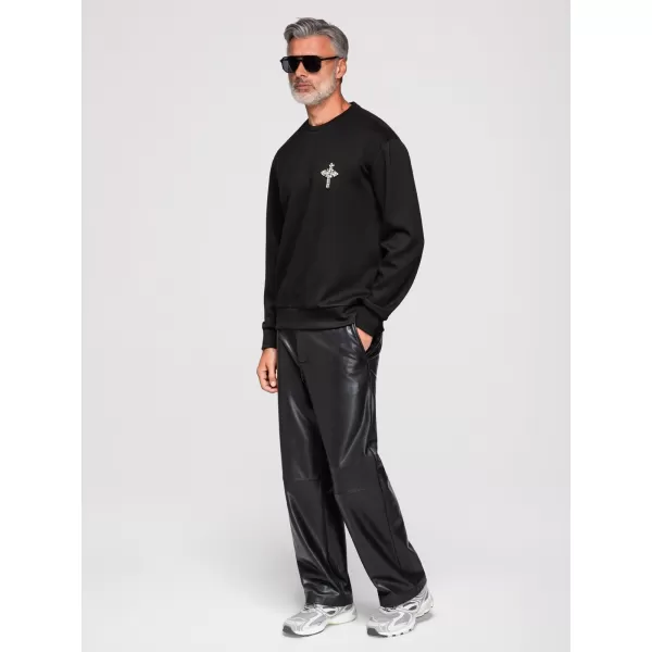  Herren-Sweatshirt OMBRE OM-SSNZ-0271 SCHWARZ 