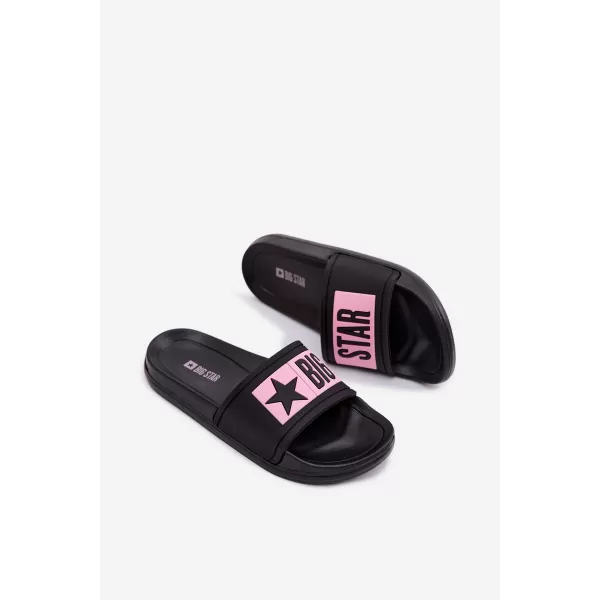  Kinderhausschuhe BIG STAR SHOES TT374A004 SCHWARZ/ROSA 