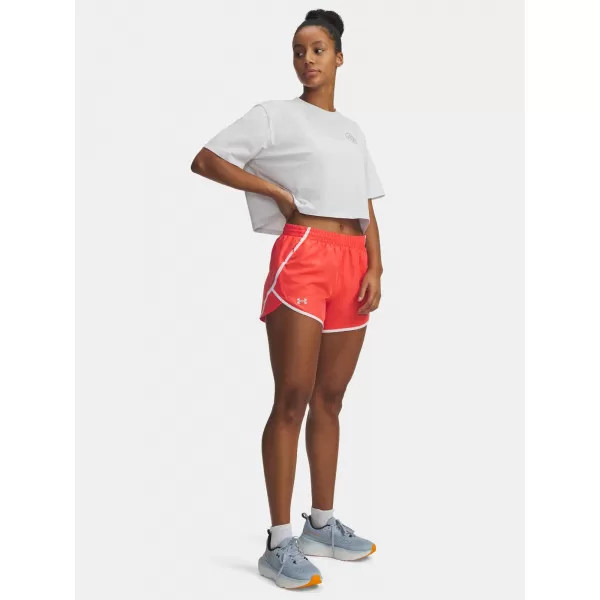  Damen-Shorts UNDER ARMOUR UA FLY BY 3'' SHORTS 1382438-690 ROT 