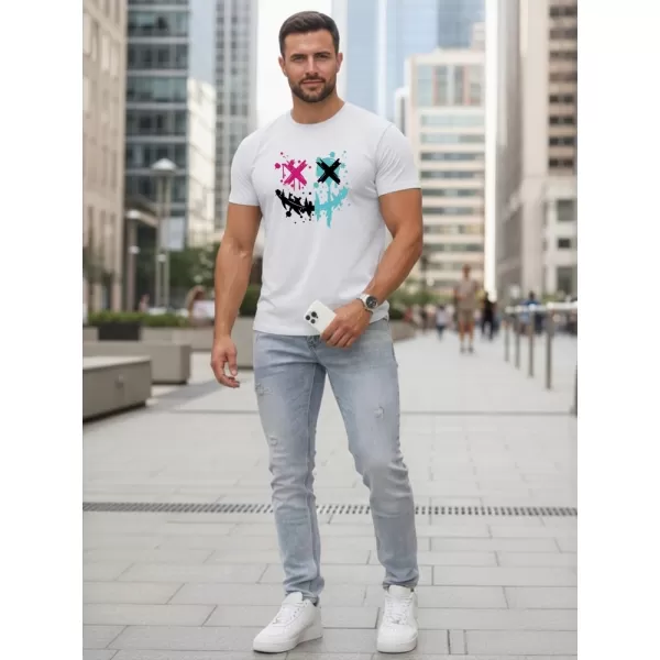  Herren-T-Shirt DSTREET NX5100R-WH WEIß 