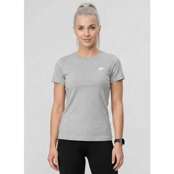  Damen-T-Shirt 4F WMM00TTSHF3306 KALTE HELLGRAUE MELANGE 
