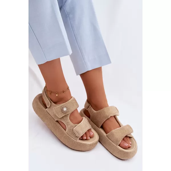  Damensandalen GOE TT2N4101 BEIGE 