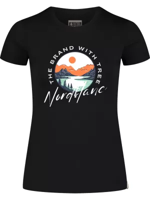 Damen-T-Shirt NORDBLANC STARLIGHT NBSLT8176 SCHWARZ