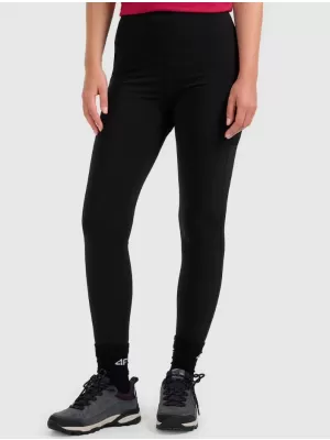 Leggings für Damen 4F WAW25TFTIF373 TIEFSCHWARZ