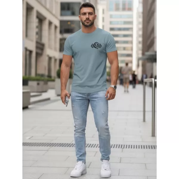  Herren-T-Shirt DSTREET NX5084R BLAU 