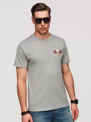 Herren-T-Shirt OMBRE OM-TSPT-0257 GRAU