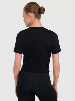 Funktions-T-Shirt für Damen 4F WAW25TFLOF433 TIEFSCHWARZ