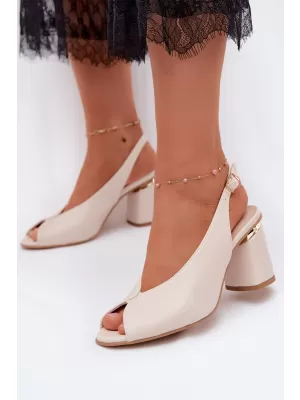 Damensandalen ZAZOO 1085 HELLBEIGE