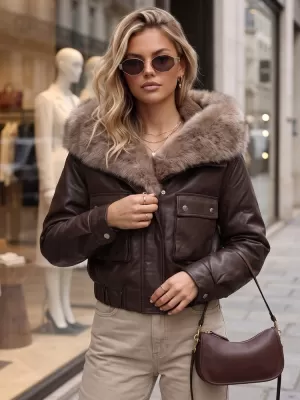 Damenjacke DSTREET TY5976 BRAUN