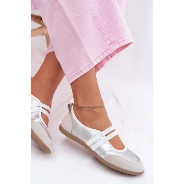  Ballerinas für Damen BOTO 22-383 SILBER 