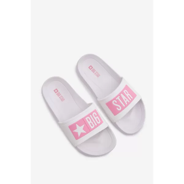  Kinderhausschuhe BIG STAR SHOES TT374A002 ROSA/WEIß 
