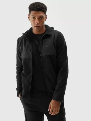 Herren-Sweatshirt 4F WMM00TSWSM1768 TIEFSCHWARZ
