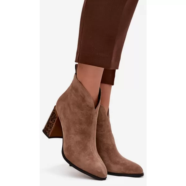  Damen-Stiefeletten BOTO 25BT24-9210 BRAUN 