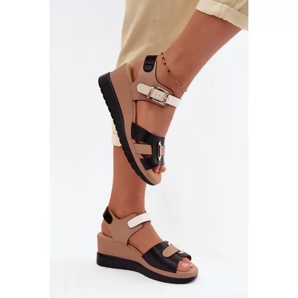  Damensandalen ARTIKER 58C0316 SCHWARZ/BEIGE 