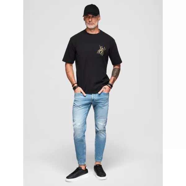  Herren-T-Shirt OMBRE OM-TSCT-0277 SCHWARZ 