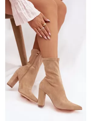 Damen-Stiefeletten BOTO MVP314 BEIGE