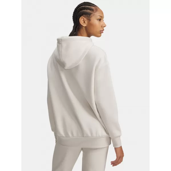 Damen-Sweatshirt UNDER ARMOUR ICON FLEECE OS HOODIE 1379495-111 WEIß 