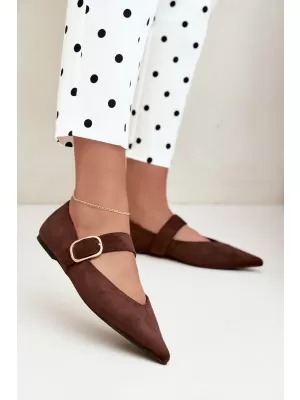 Ballerinas für Damen BOTO CH943 BRAUN