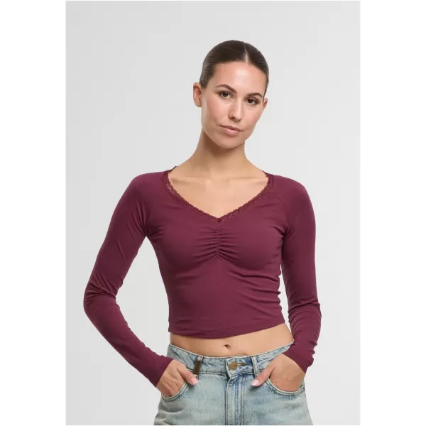  Damen-T-Shirt URBAN CLASSICS TB7729-01151 KIRSCHE 