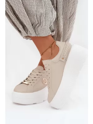 Damen-Sneaker D&A LR61-7095 BEIGE