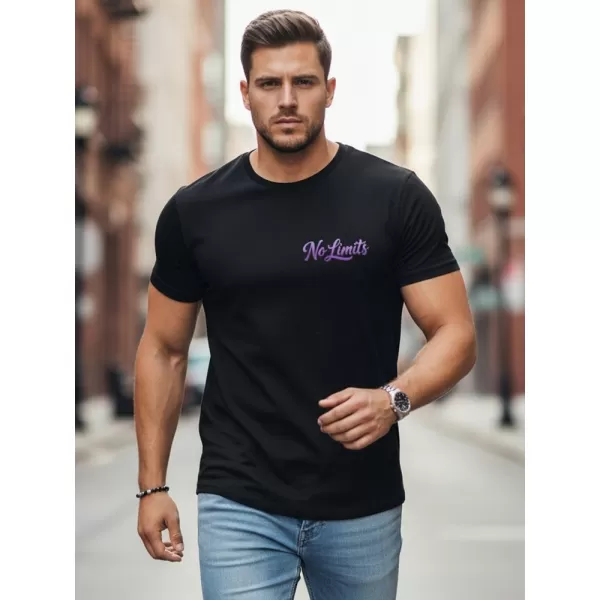  Herren-T-Shirt DSTREET NX0134R-BK SCHWARZ 