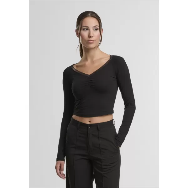  Damen-T-Shirt URBAN CLASSICS TB7729-00007 SCHWARZ 