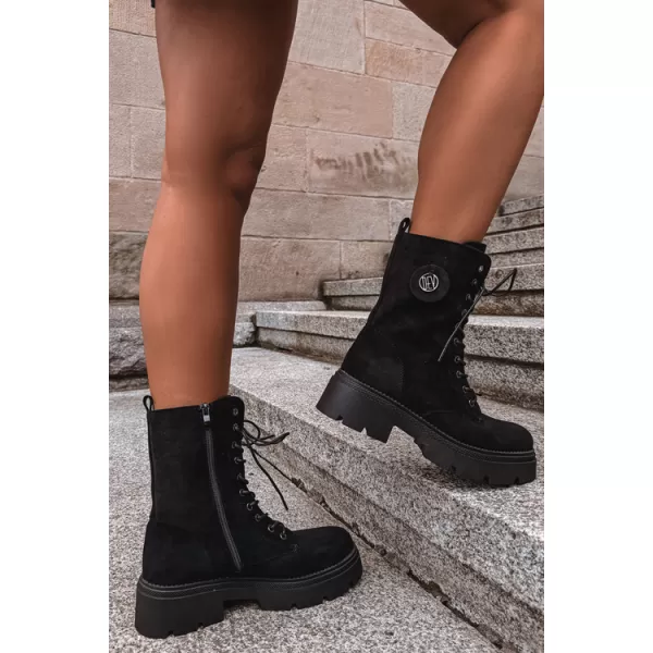  Damenschuhe BOTO DA202P SCHWARZ MATT 