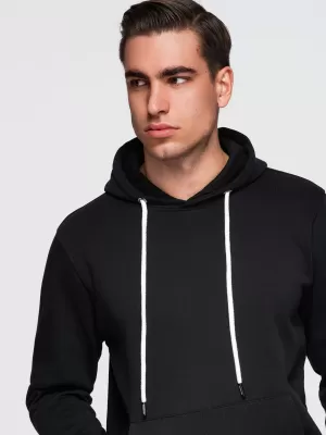 Herren-Sweatshirt OMBRE OM-SSBN-0270 SCHWARZ