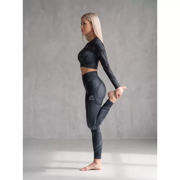  Lange Premium-Leggings für Damen (neue Größen) ALTISPORT VOJ/ALW072LEG05 SCHWARZ 