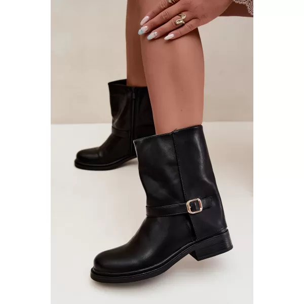  Damen-Stiefeletten BOTO 5859 SCHWARZ 