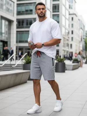 Herrenshorts DSTREET SX2264 HELLGRAU