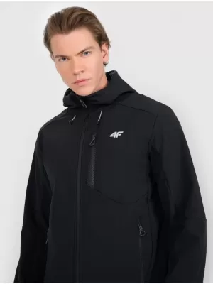 Herren-Softshelljacke 4F RAW25TSOFM506 TIEFSCHWARZ