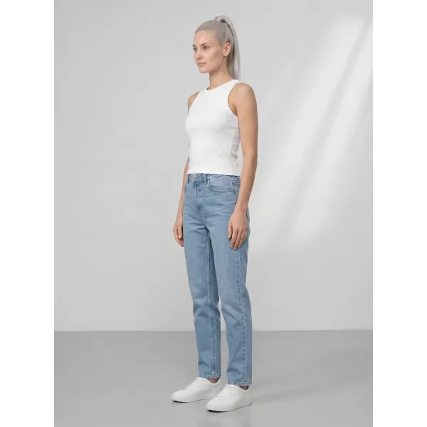  Damen-Tanktop 4F WMM00TSLEF299 WEIß 