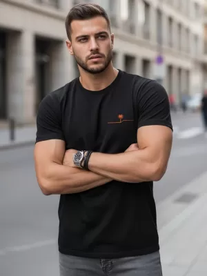 Herren-T-Shirt DSTREET NX0156R-BK SCHWARZ