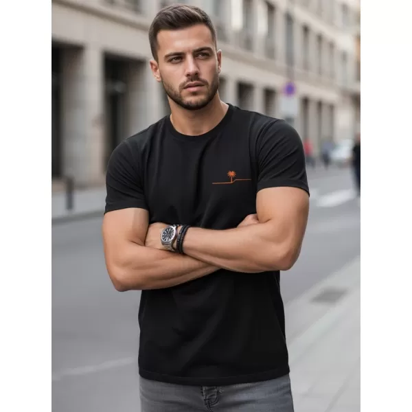  Herren-T-Shirt DSTREET NX0156R-BK SCHWARZ 