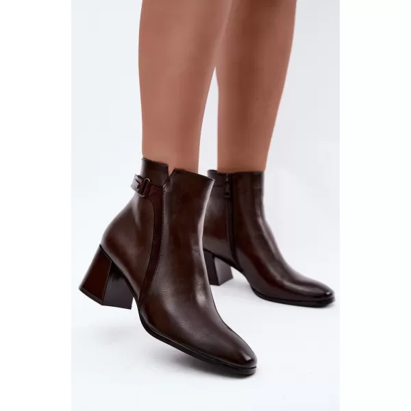  Damen-Stiefeletten VINCEZA 58660 BRAUN 