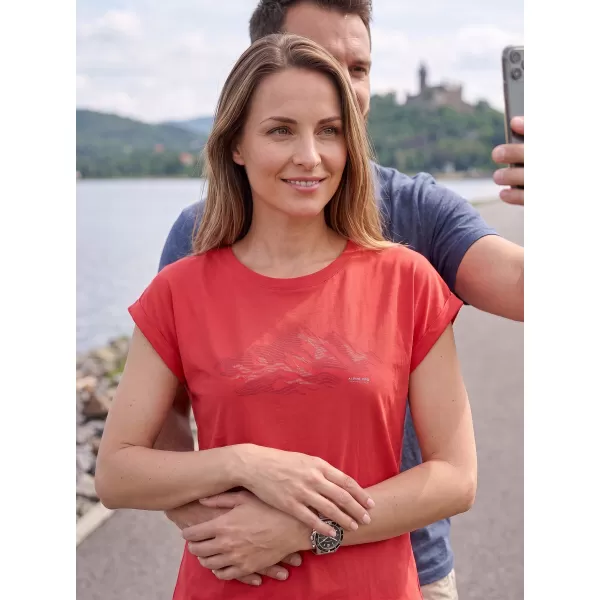 Outdoor-Shirt für Damen ALPINE PRO NOGERA 2 HIMBEER-PC-VARIANTE 