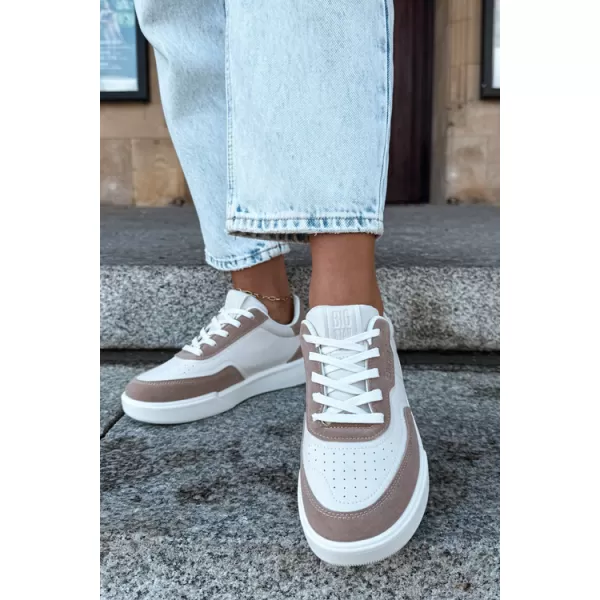  Damen-Sneaker BIG STAR SHOES UU274275 WEIß/BEIGE 