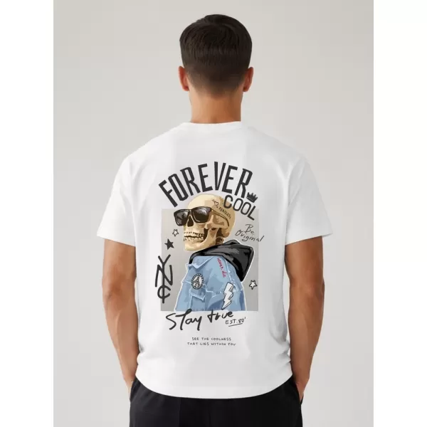  Herren-T-Shirt DSTREET NX4010R-WH-O WEIß 